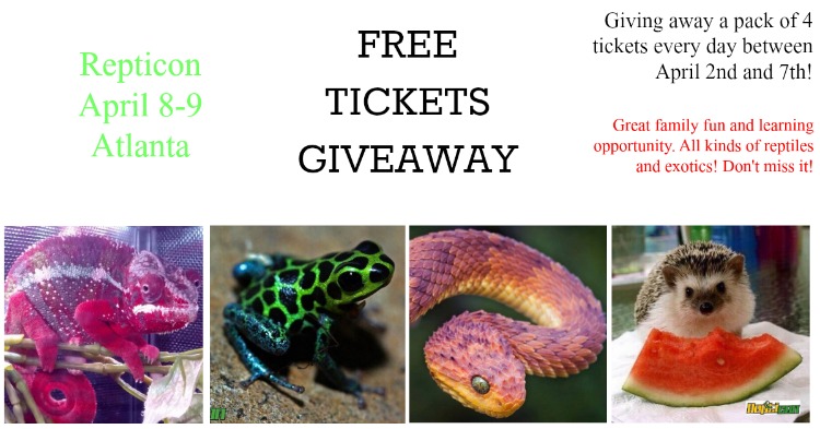 Blog Reptile tickets giveaway repticon