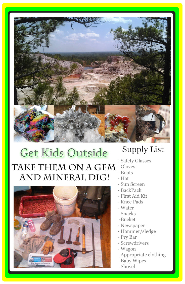 Graves Mountain Dig get kids outside ideas supply list